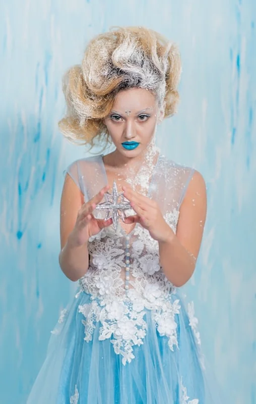 Królowa zimnego lodu na obrazie Królowej Śniegu