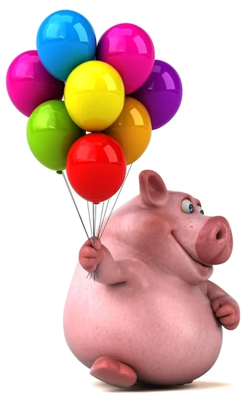 Zabawna ilustracja świnia w motywie Świnki Peppy