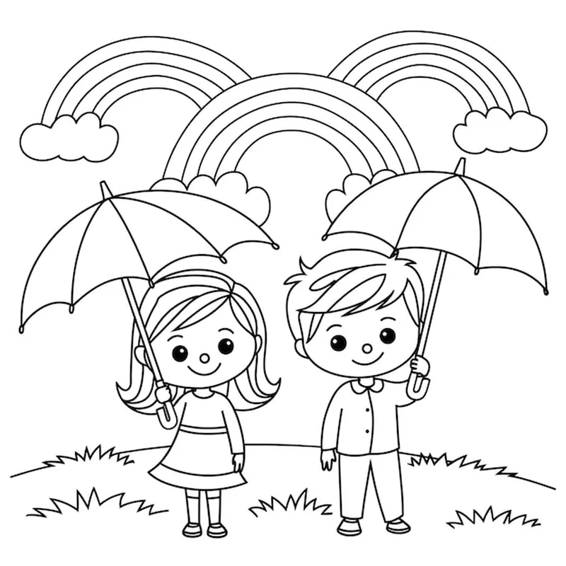 Książka do malowania dla dzieci z ilustracją pełnej strony